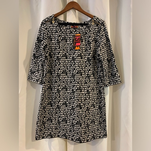 Isle by‎ Melis Kozan black White pattern striped Dress Size medium